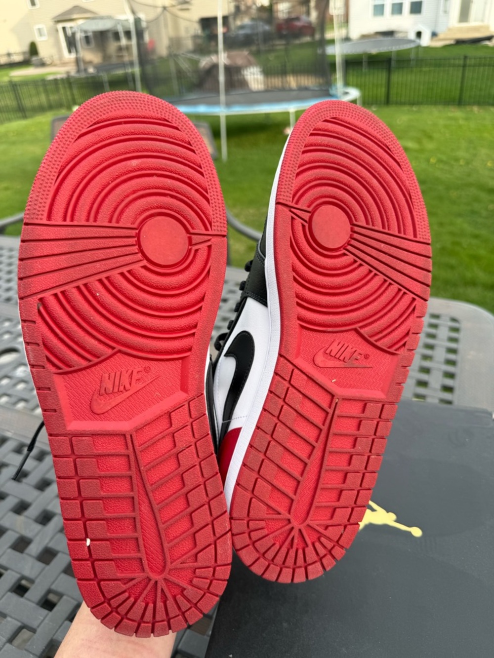 Jordan Low Top Sneakers - Black, Red & White - Picture 6 of 6